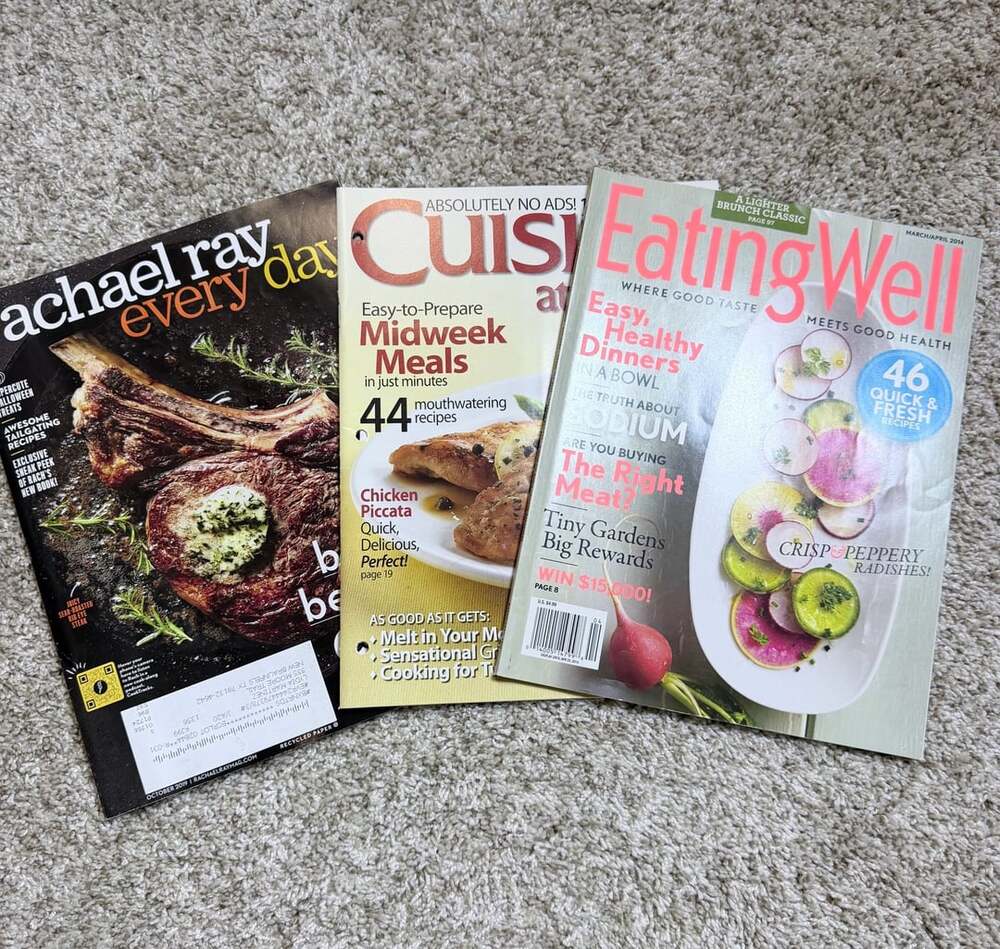 Eating Well Magazine 2014 & Rachael Ray Every Day 2019 Back Lot